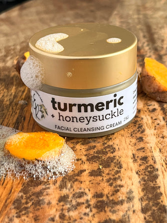 Gentle exfoliating Turmeric Cleansing Cream made with Organic Turmeric