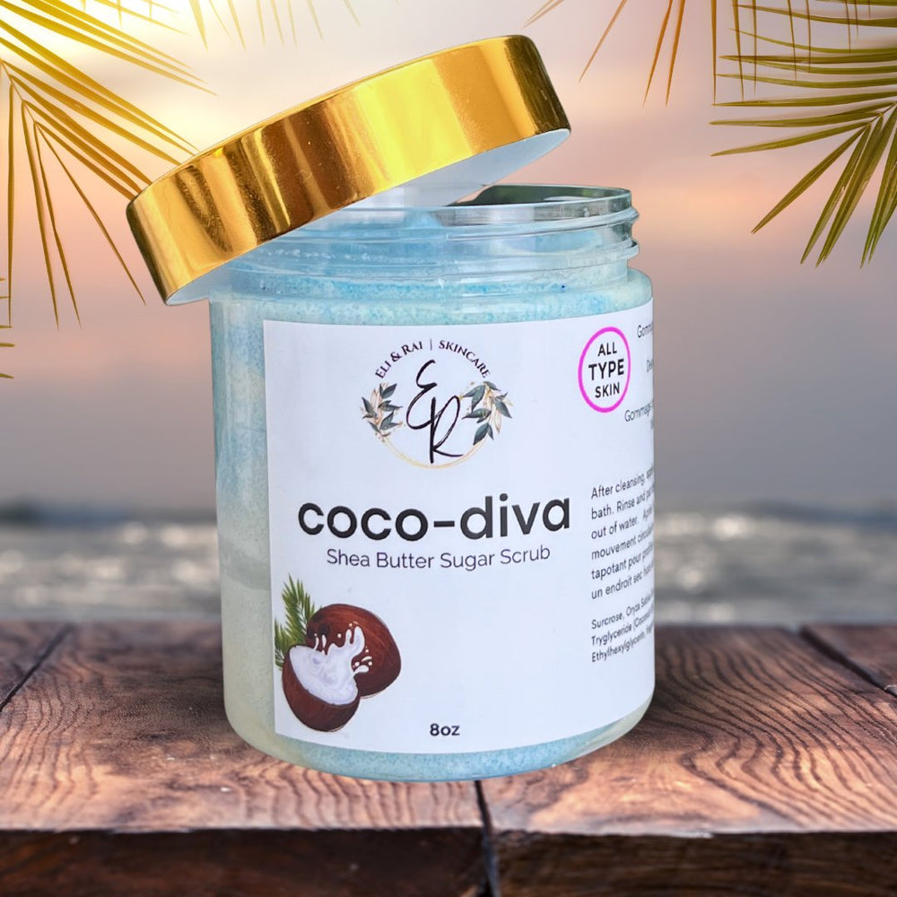 Coco-Diva, Coconut and Vanilla Sugar Scrub - Eli & Rai