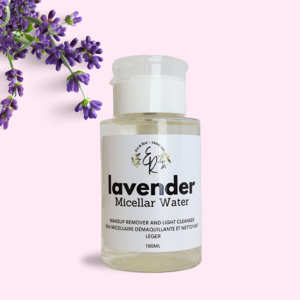 Lavender Cleansing Micellar Water (Make-up Remover and Light Cleanser) - Eli & Rai